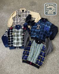 Upcycled Patchwork Varsity Jacket