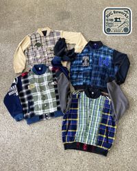 Upcycled Patchwork Varsity Jacket
