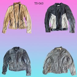 Y2K 90er-Vibe coole Lederjacke (TS-063)