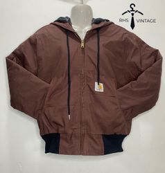 Carhartt rework style brown jacket