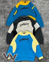 Stussy retravaillé style sweatshirts à col rond #2..