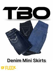 Gonne Mini in Denim Y2K