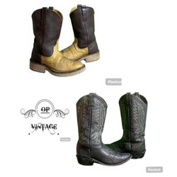 Op vintage 145 Bottes de cowboy de meilleure quali..