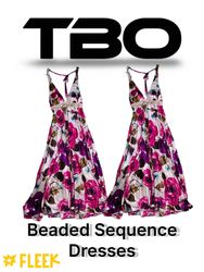 Perlenbesetzte Abendkleider.    (TBO-208)