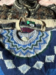 Pulls en laine imprimés