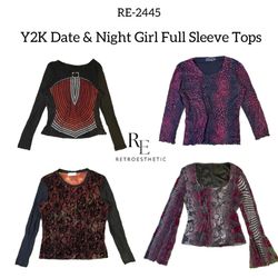 Y2K Date & Night Girls Full Sleeve Tops RE-2745