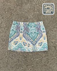 Upcycled Quilted Mini Skirt