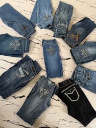 Y2k rhinestone flare jeans ID 14