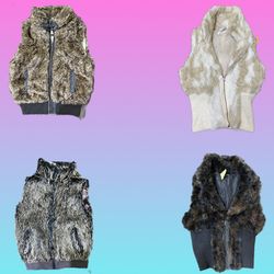 Y2K Fur Waistcoat(TS-083)