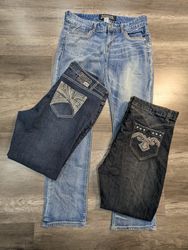 3419 - Unbranded Embroidery style Straight and Fla..