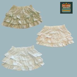 Jupe en coton froncée recyclée