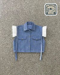 Upcycled Kaftan Crop Top