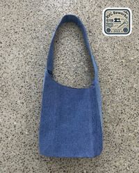 Upcycled Minimalist Denim Shoulder Bag