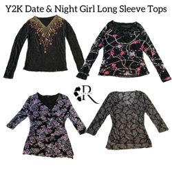 Y2K Date & Night Long Sleeve Tops RW-1526