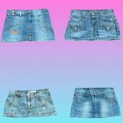 Y2K IT GIRL denim mini skirts (TS-102)