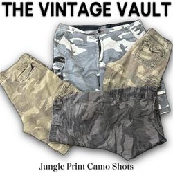 Jungle Print Camo Shorts