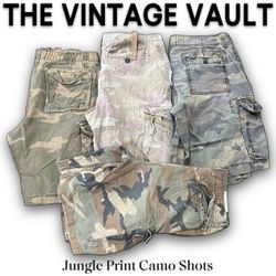 Jungle Print Camo Shorts