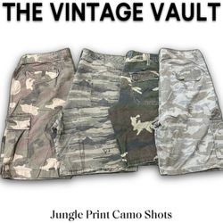 Jungle Print Camo Shorts