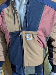 Upcycle Carhartt Hoodie mehrfarbig