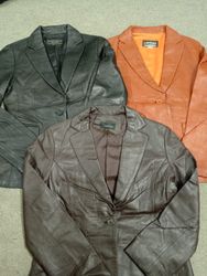 #233 Ladies Premium Y2k Leather Blazers