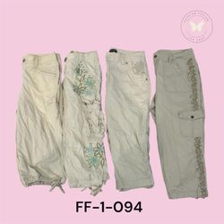 Cargo Capri à coupe normale – Vêtements décontract..