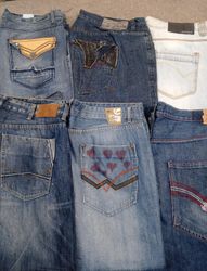 HD1338 Men Oversized Baggy Hiphop Jeans