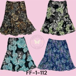 Jupe en polycoton imprimée florale pour une tenue ..