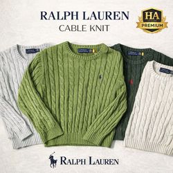 Ralph Lauren Cable Knit Sweaters – Cream Condition
