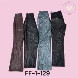 Klassische schwarze Lederhose (FF-1-129)