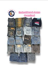 Embroidered Jeans - Oversized VH04