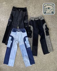 Upcycled Utility Panel Cargo Pants