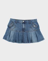 Denim Mini Skirts