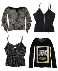 Black and Beauty y2k Tops : TT-130