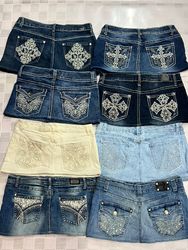 Saia Mini Enfeitada Feminina R382 Reciclada