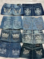 R384 Saias Mini Decoradas Femininas Recicladas