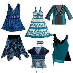 Y2K Oceanic Vibe Printed Mex & Match RC-022