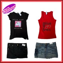 Brazilian Bizarre Mix T-Shirts und Röcke (FV-480)