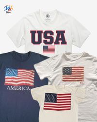 USA printed T-shirts.