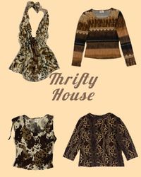 Y2k Brown Sugar Mix Tops(TH/178)