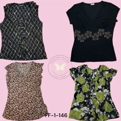 Lässige Poly bedruckte Bluse mit kurzen Ärmeln