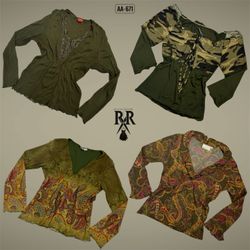 Y2K The Nature Vibe Mesh Full Selvee Tops (AA-671)