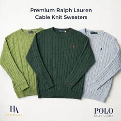 Pulls en laine torsadée Ralph Lauren