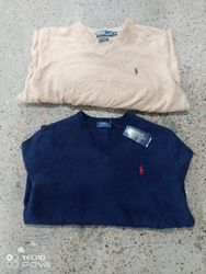 Polo V-Neck-Pullover