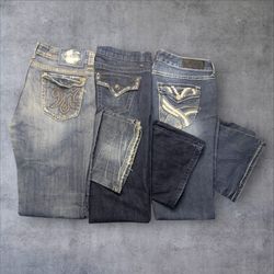 Y2K EMBROIDERED FLARED & BOOTCUT JEANS