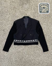 Upcycled Hybrid Blazer Knit Jacket