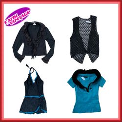 Black Morpho Mix Top , Skirt,Dresses Bundle(FV-493..