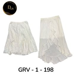 Flowy White Cotton Skirt – Soft, Breathable, and S..