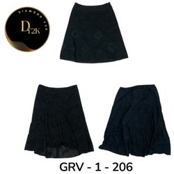 Classic Y2K Black Cotton Skirt – Soft & Comfortabl..