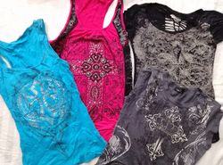 CR6340 Y2K Skull Baby Tees