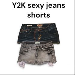 Y2K sexy Jeansshorts